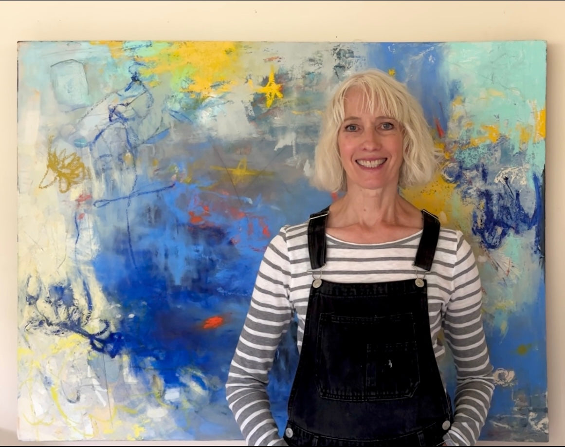 Self portrait with painting