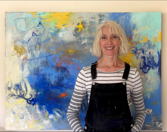 Self portrait with painting